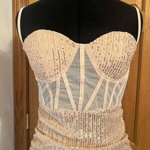 Corset style coctail dress
